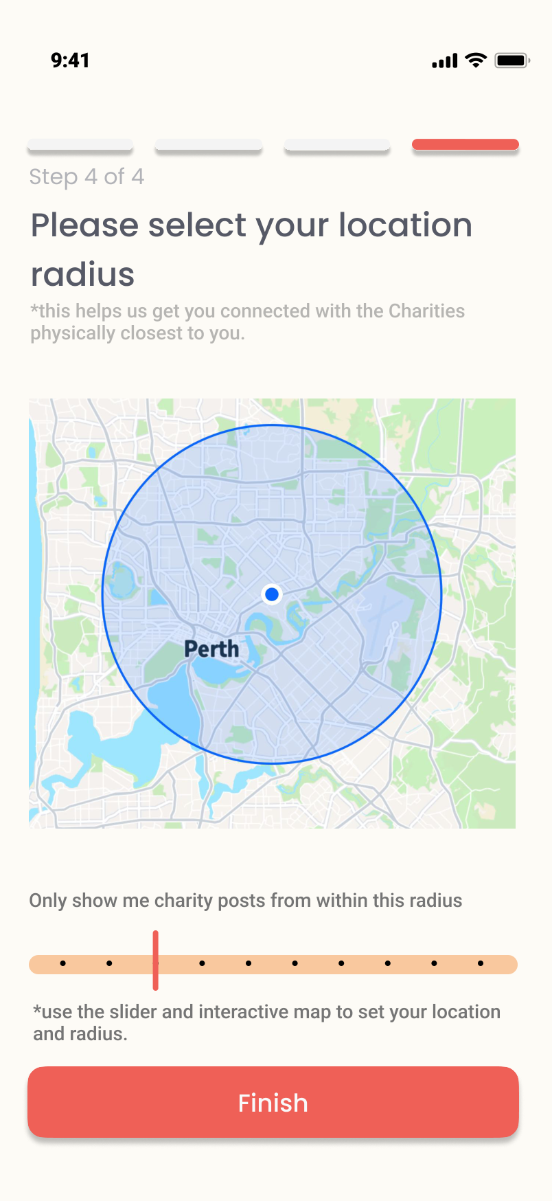 Location radius