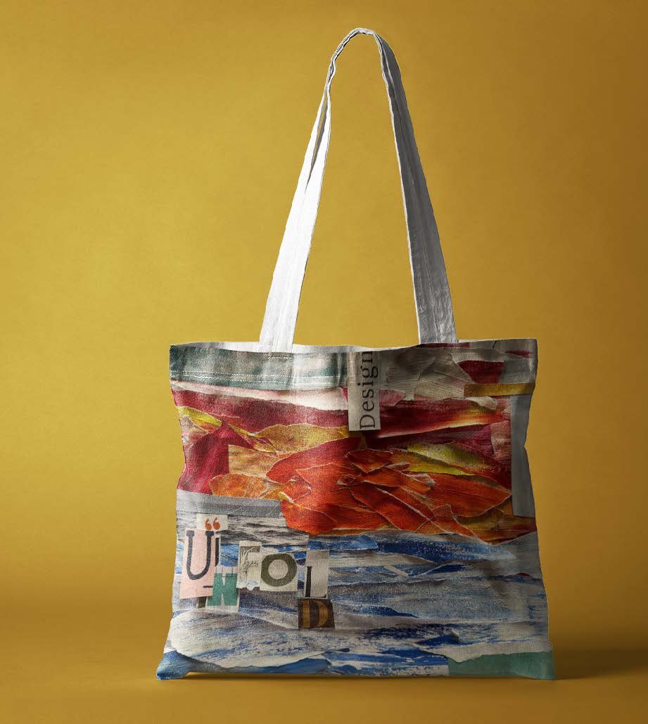 The hand-built Unfold tote bag.